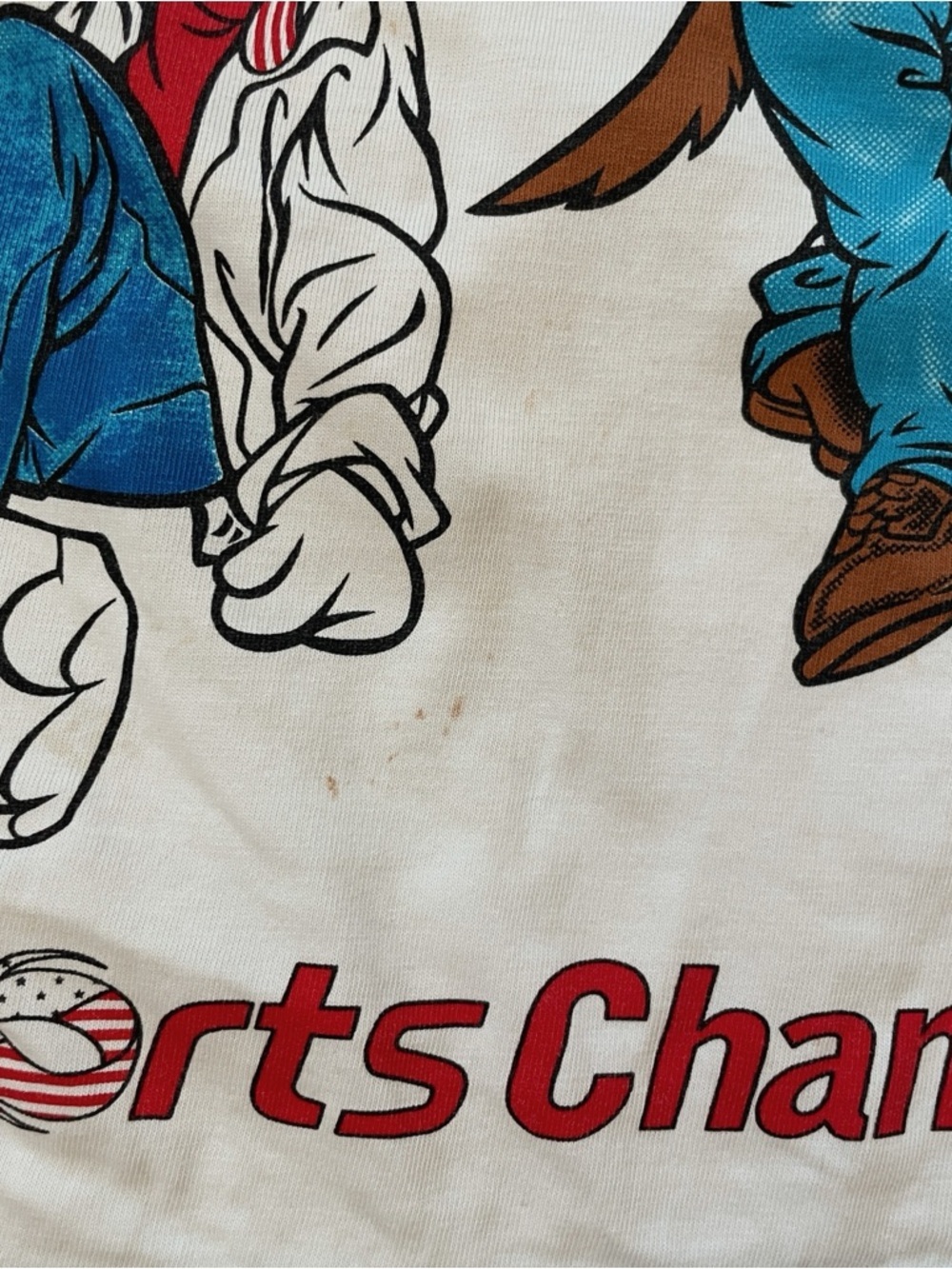 UNO KIDS White & Blue Sleeveless Sports Champ Graphic Tank Looney Tunes Kids Sm - Picture 3 of 5